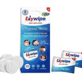 לטיולים, ספוט, התקררות. 6 יחידות מטלית ניקוי אישית, עטופות בנפרד ומתכלות. 100% זהורית