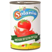 רכיבים: עגבניות אורגניות (60%), מיץ עגבניות אורגני (40%). משקל נקי: 400 ג', לאחר סינון: 240
