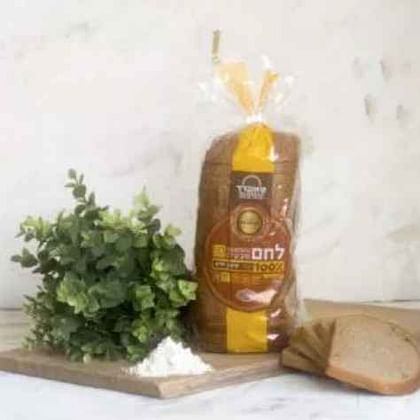 לחם מחמצת טבעית 100% קמח שיפון מלא
