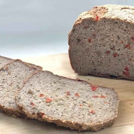 כוסמת ירוקה טרום מונבטת, סיבים תזונתיים(פסיליום), עגבניות מיובשות, תערובת עשבי תיבול, מלח הי