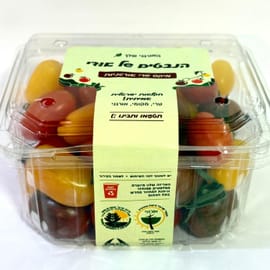 כ-500 ג'. עגבניה שרי טעימה. לפחות 3 סוגים.