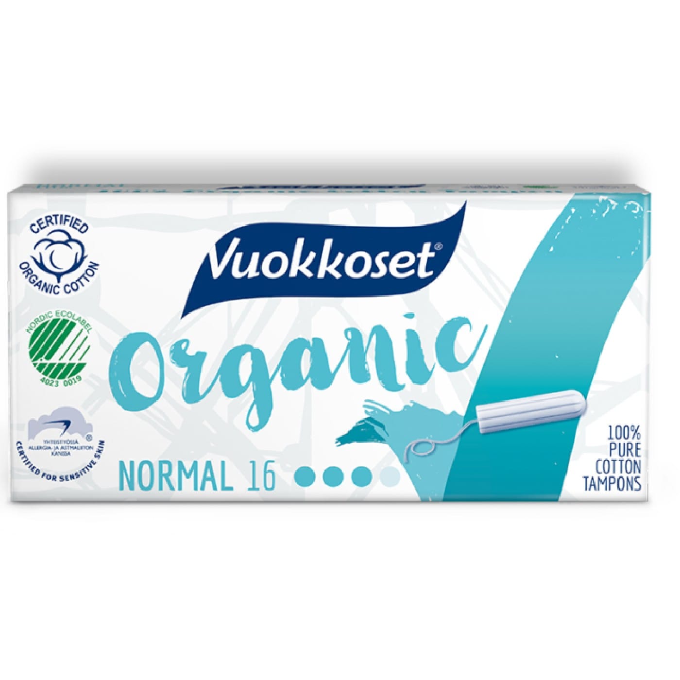 טמפונים מכותנה אורגנית - נורמל